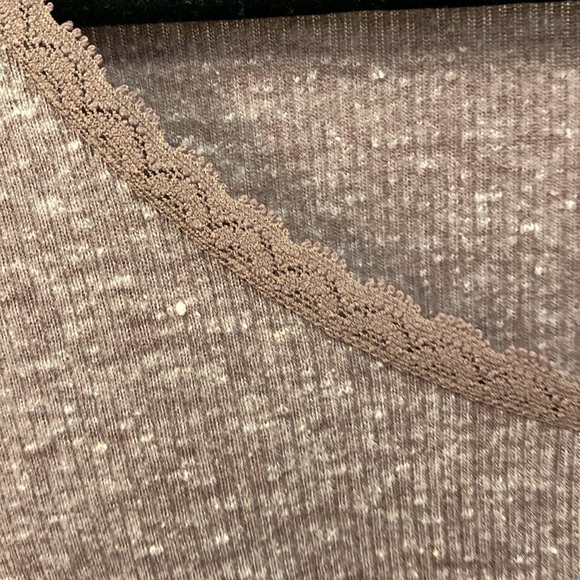 pacsun longsleeve ruched purple top - Picture 4 of 5